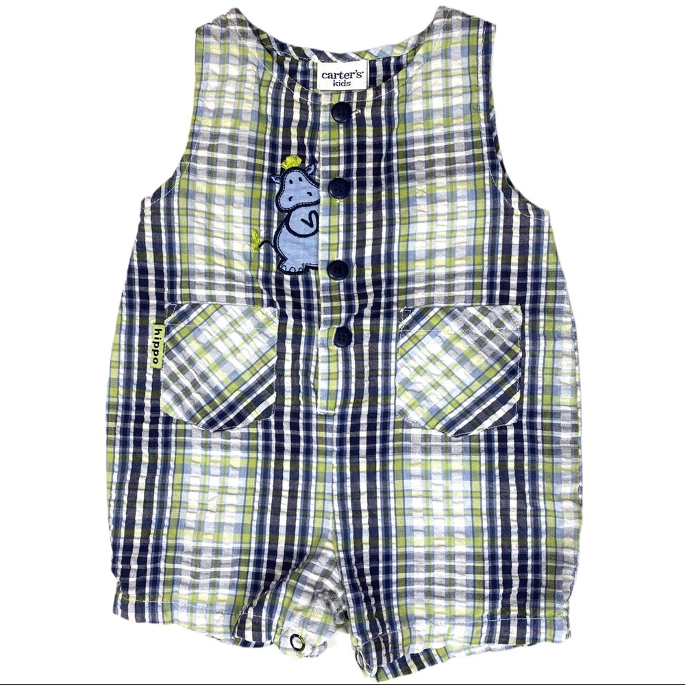 Carters Plaid Romper